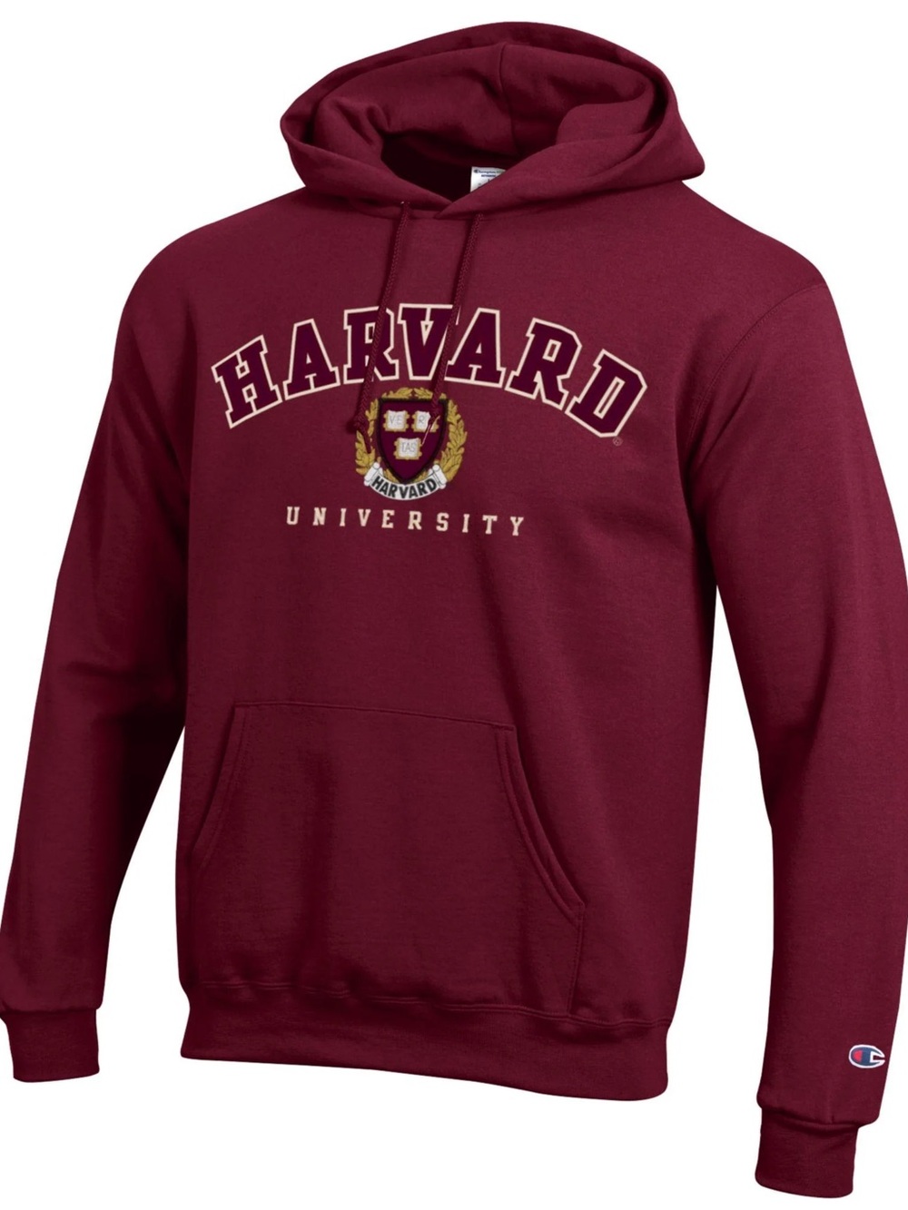 Harvard University Embroidered Appliqué Crimson Hoodie Sweatshirt